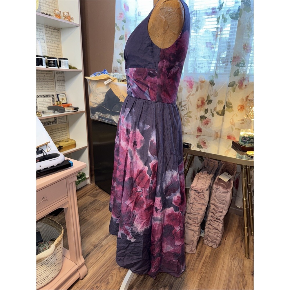 Neiman Marcus Target LELA ROSE Dress silk Sz 6 Watercolor Formal Prom Dress - Picture 3 of 10